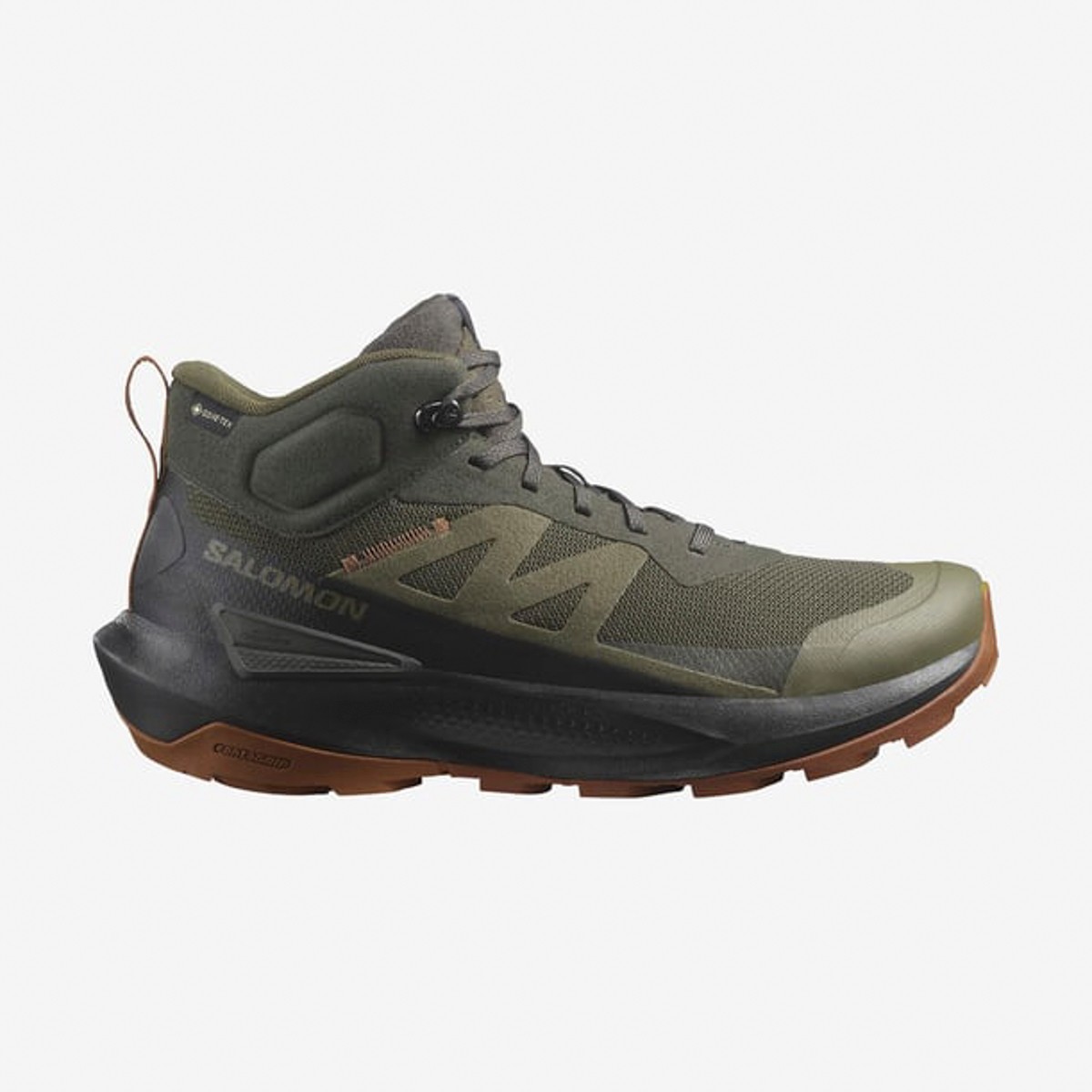 L47560300 SALOMON ELIXIR ACTIV MID GTX Peat/Black/Caramel Cafe - Peat/Black/Caramel Cafe