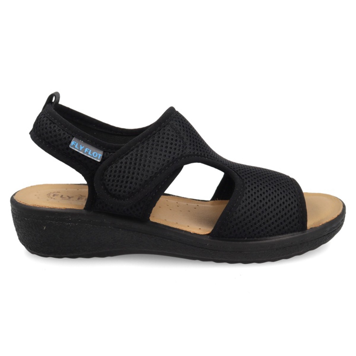 55 B85 FB Fly Flot CLOTH Sandal Black