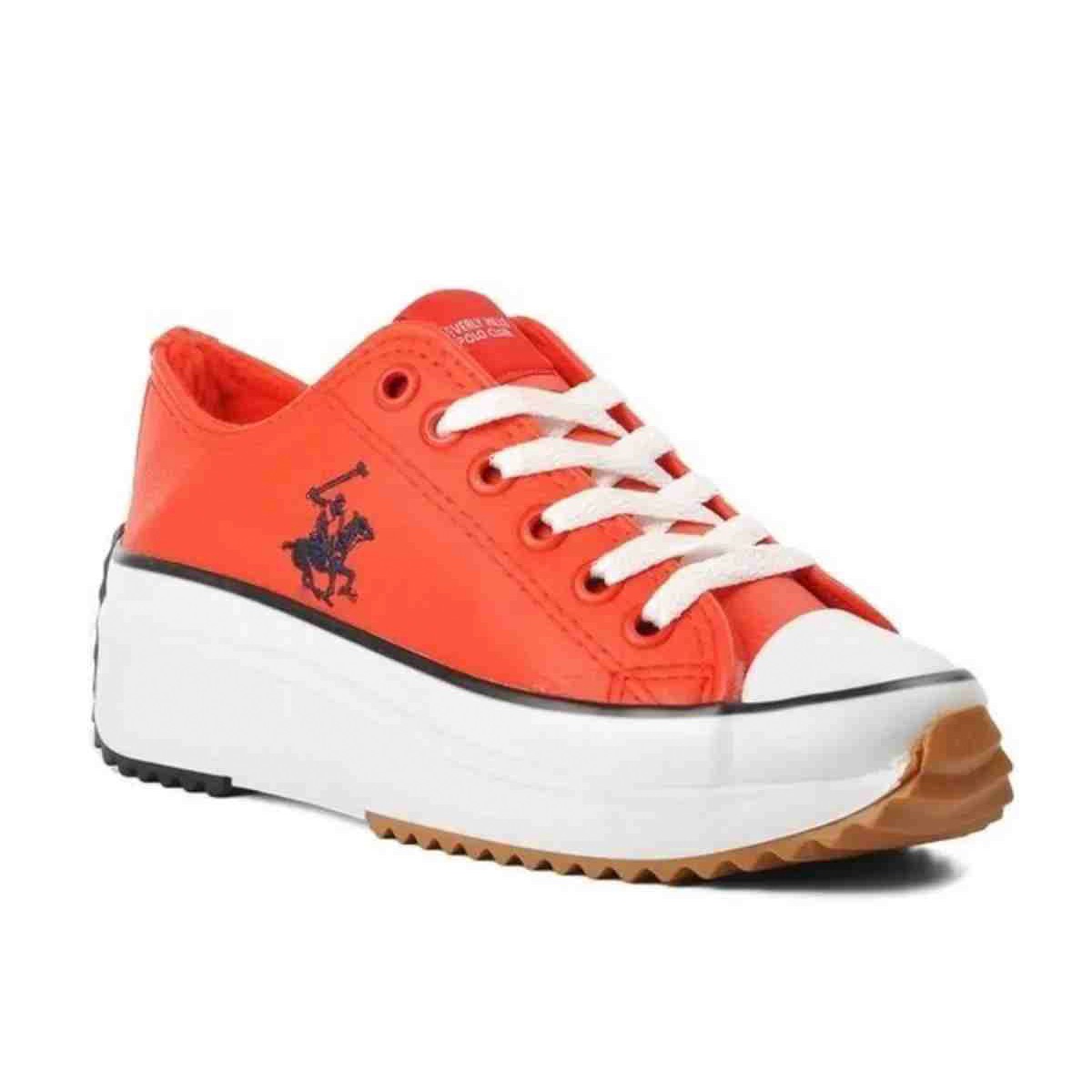 Kadın Sneaker ( Günlük) PO-30101 Beverly Hills Polo kırmızı