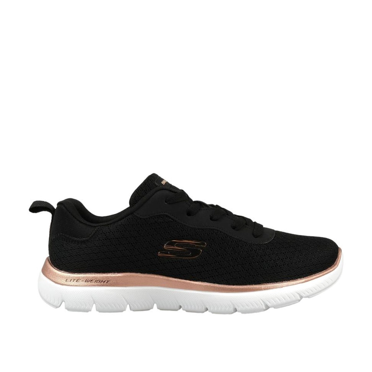 88888316TK BKRG Skechers  SUMMITS Black Pink Gold