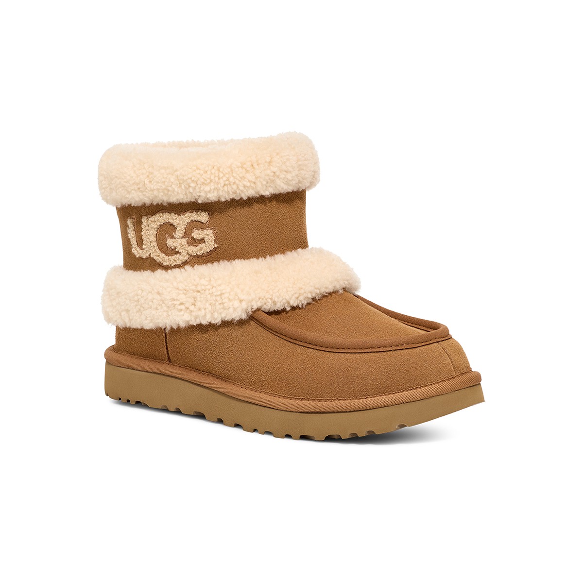 Kadın Bot 1145410 UGG W ULTRA MINI UGG FLUFF CHESTNUT (TABA)