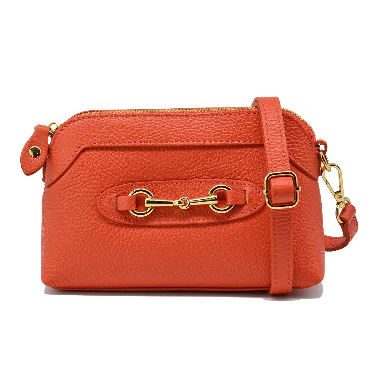 Kadın Çapraz Çanta MISS G Piumelli Milano Bag D35 Dark Orange