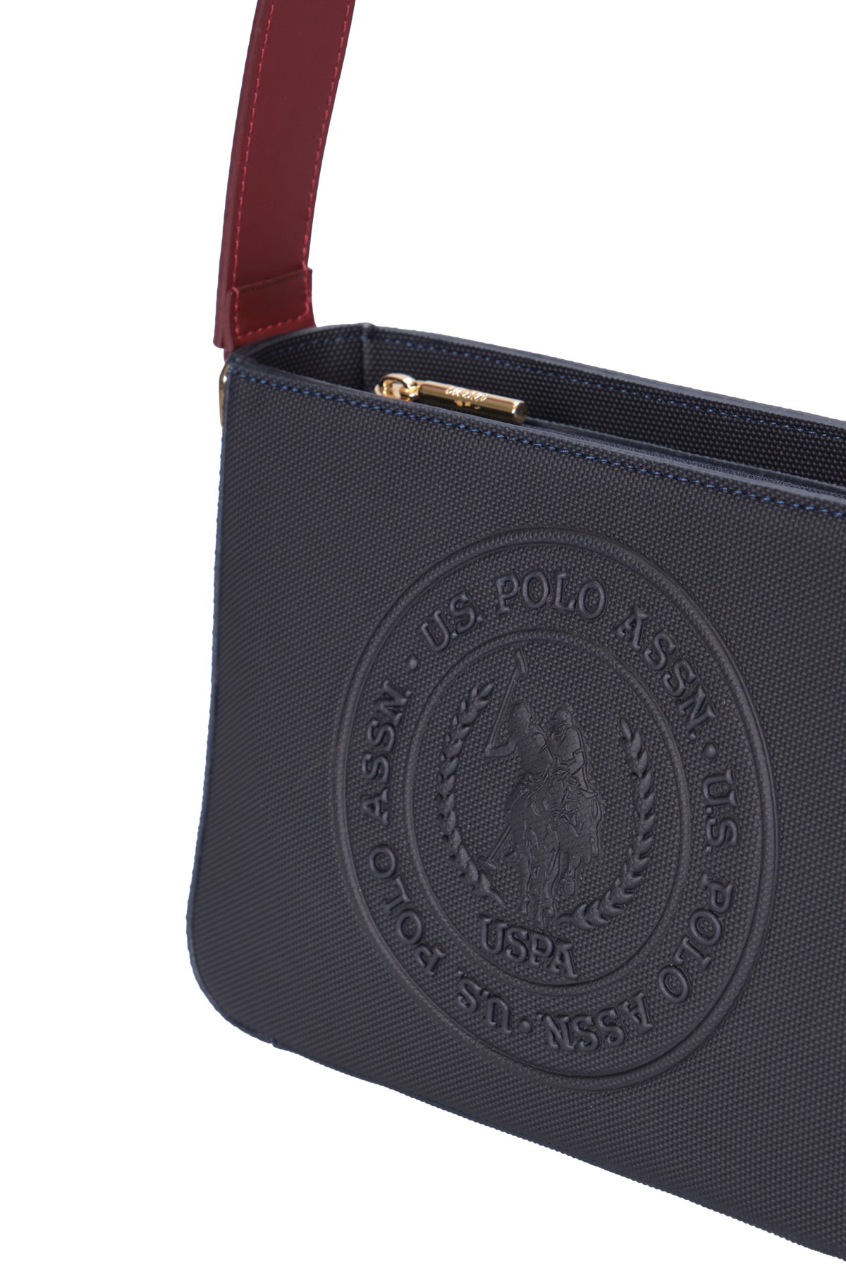 Kadın Omuz Çantası US24739  U.S. POLO ASSN. USPA LADIES BAG 01330 Navy Burgundy