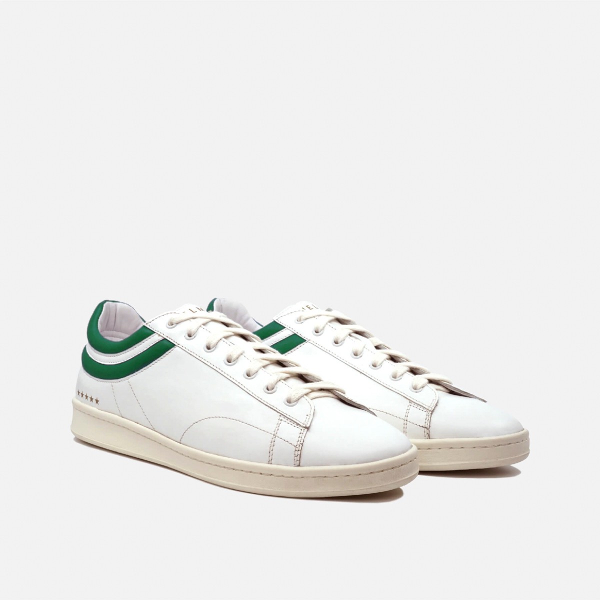 FA001-01-007 Helms Paris Sneakers Flying Ace White Green