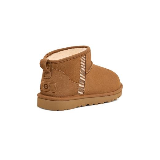 Kadın Bot 1153777 UGG W CLASSIC ULTRA MINI BLING CHESTNUT (TABA)