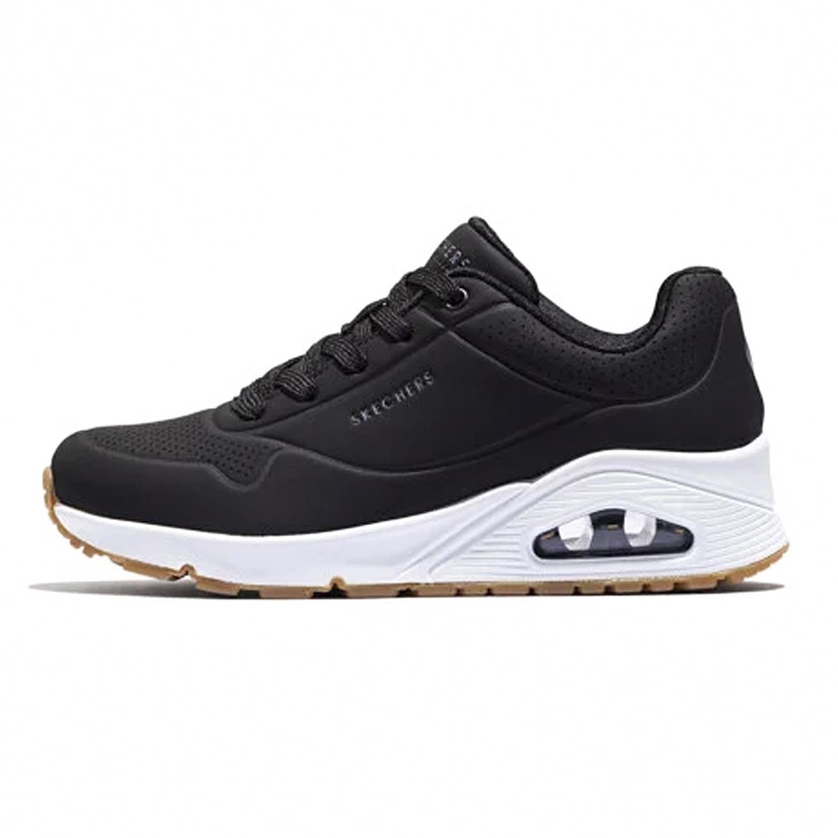 Kadın Sneaker ( Günlük) 73690 BLK Skechers UNO-STAND ON AIR Black