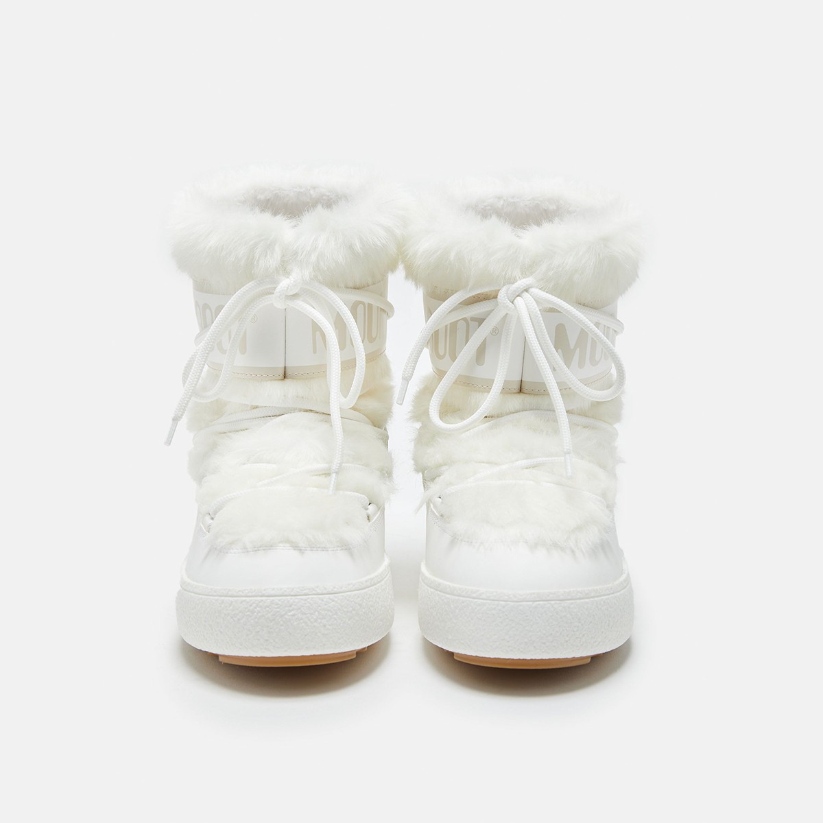 80D2450130-A001 Moon Boot Ltrack Faux Fur White