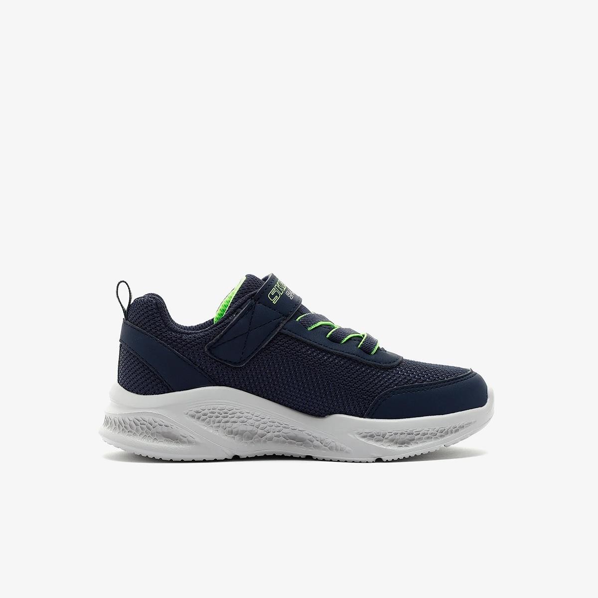 Erkek Çocuk Sneaker ( Günlük) 401675N NVLM Skechers SKECHERS METEOR-LIGHTS Navy-Light Green