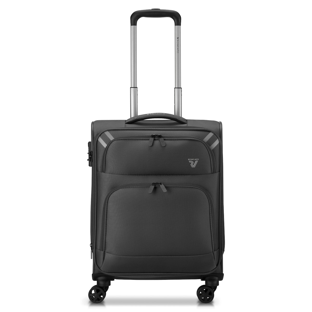 Unisex Valiz 41306301 Roncato Twin Trolley Cabına 4R Exp. Ryanaır Nero