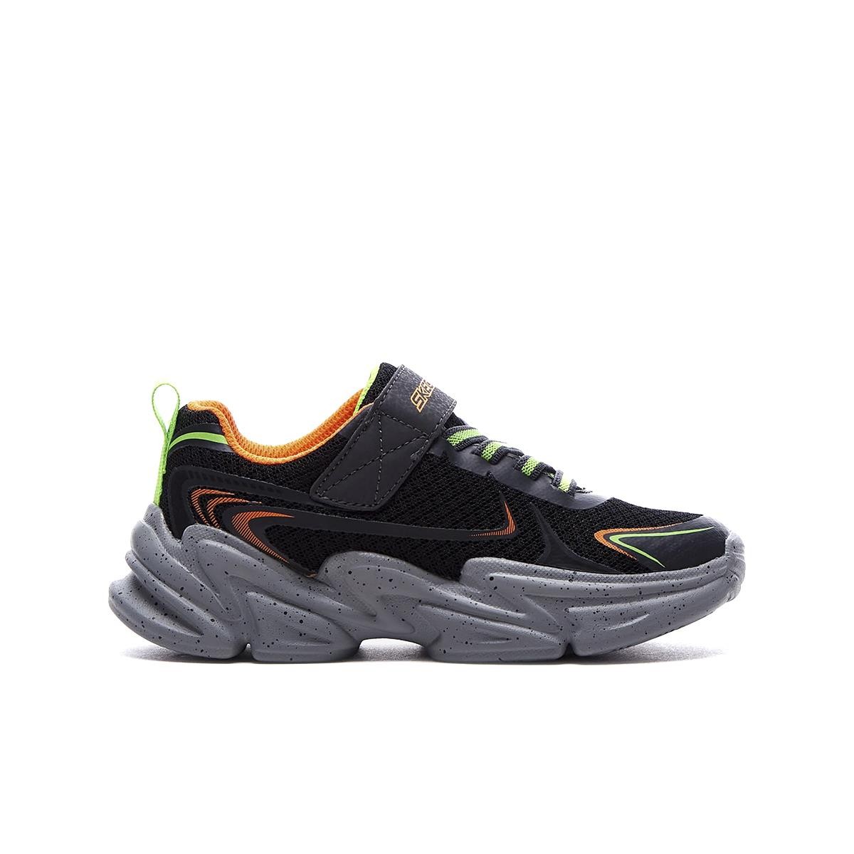 Erkek Çocuk Sneaker ( Günlük) 403885L BCOR Skechers WAVETRONIC Black-Grey-Orange