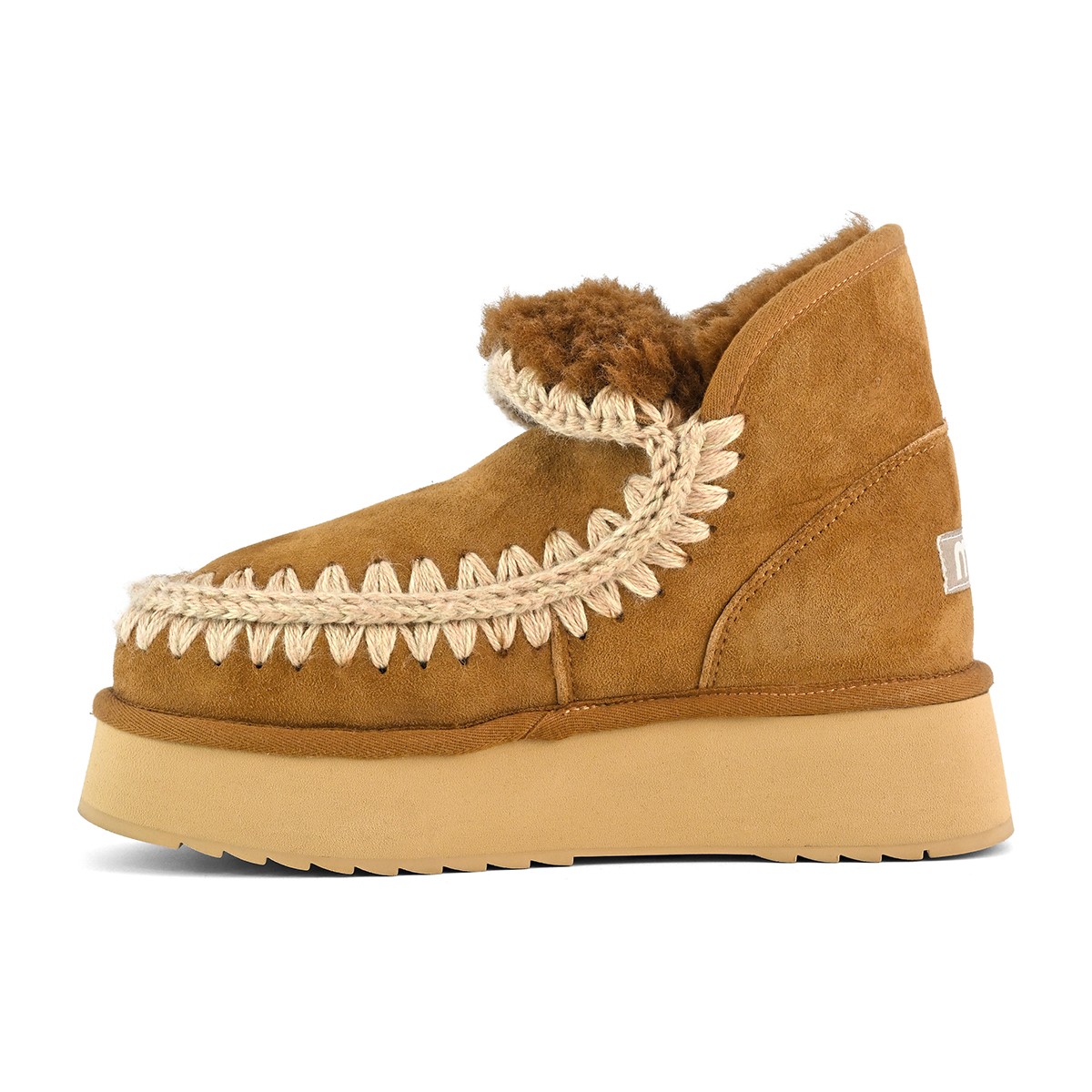 MU.FW681000A COG  Mou Mini Eskimo Platform Boot Cognac