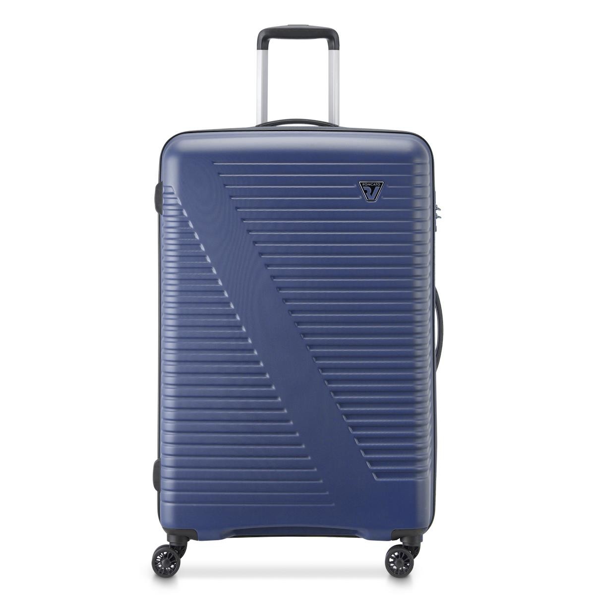 Unisex Valiz 41304123 Roncato Sunlite Trolley Grande 4R Blu notte