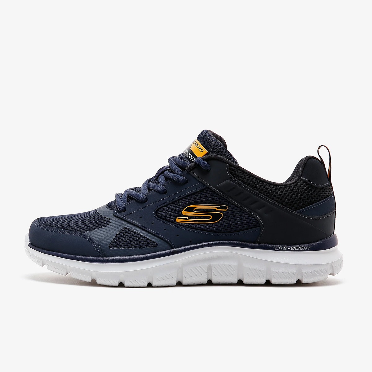 232398TK NVY Skechers TRACK Navy Engineered Knit/ Charcoal Trim