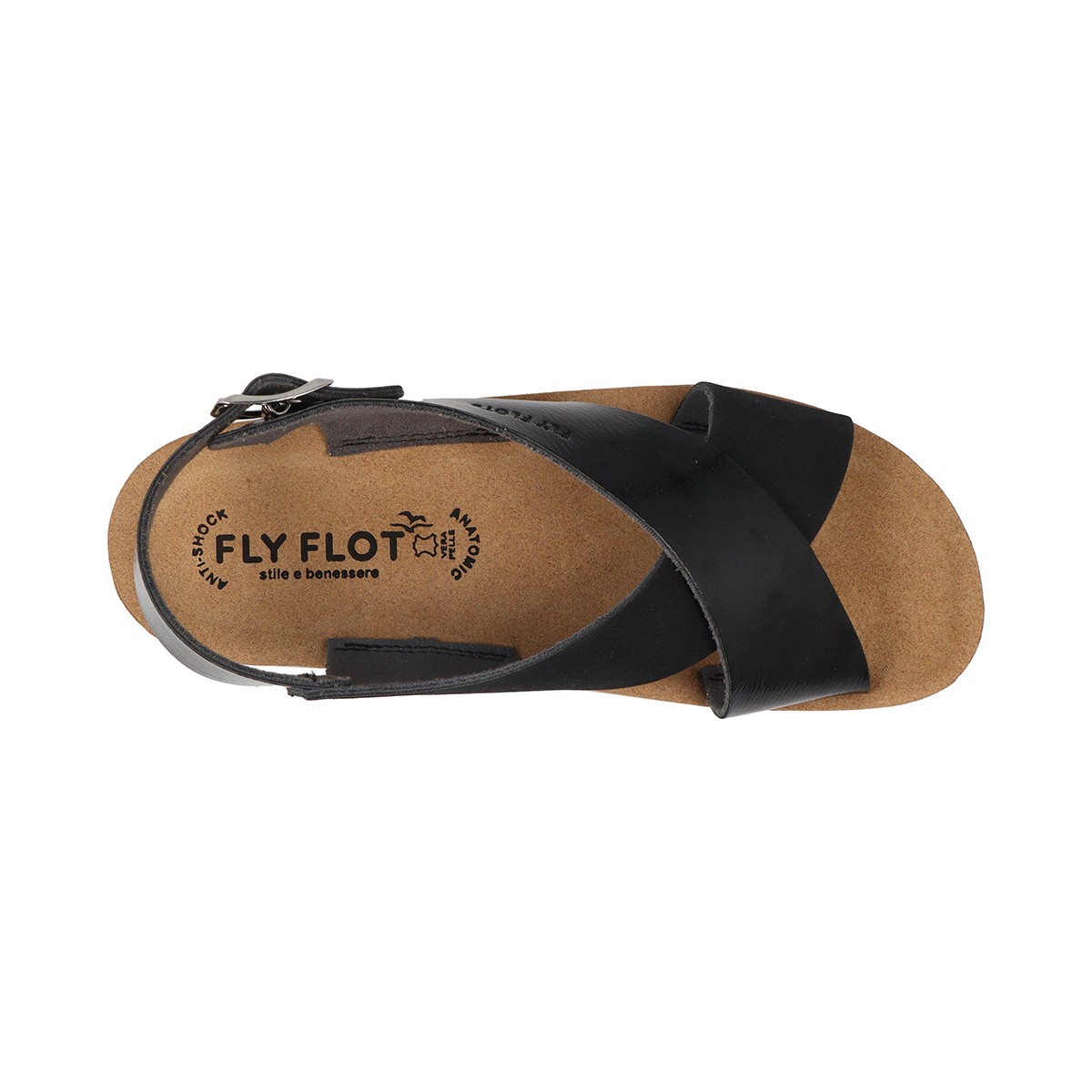 42 G61 3C Fly Flot SYNTHETIC Sandal Black