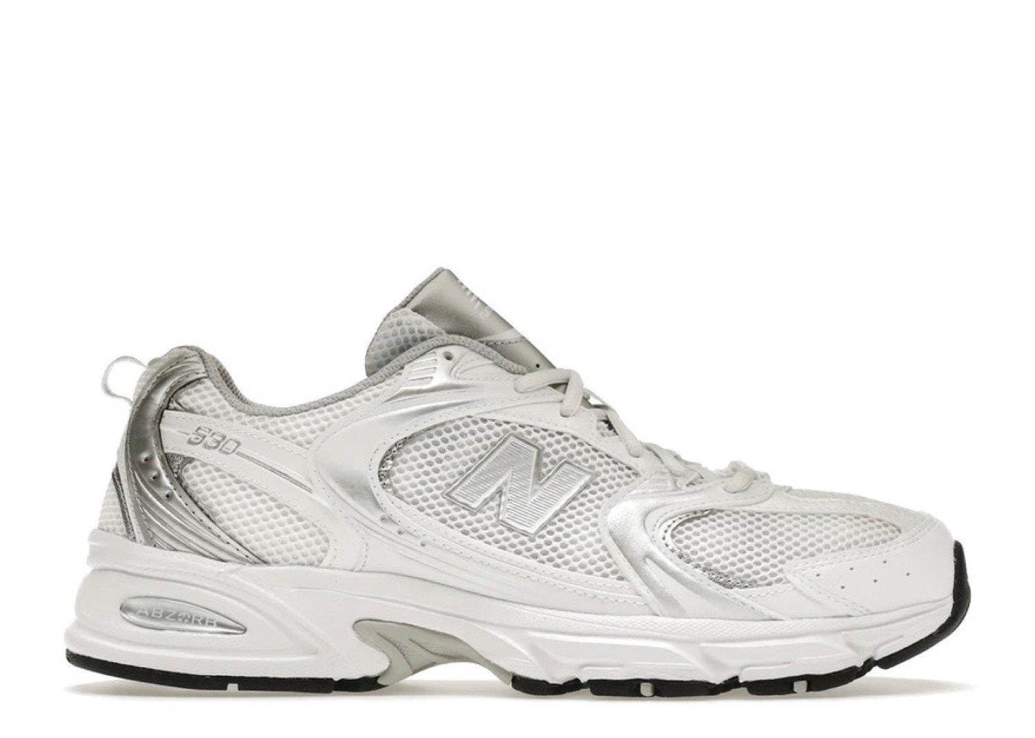 MR530EMA NEW BALANCE NB Lifestyle Unisex Shoes White/ Silver - WHITE/SILVER