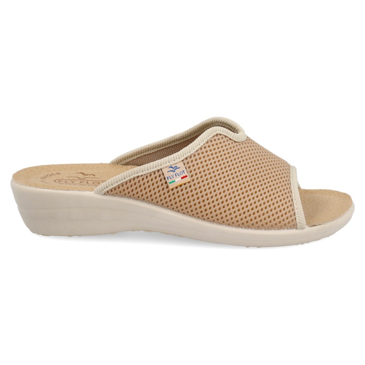 T4 429 FE Fly Flot CLOTH WOMAN SLIPPER Beige