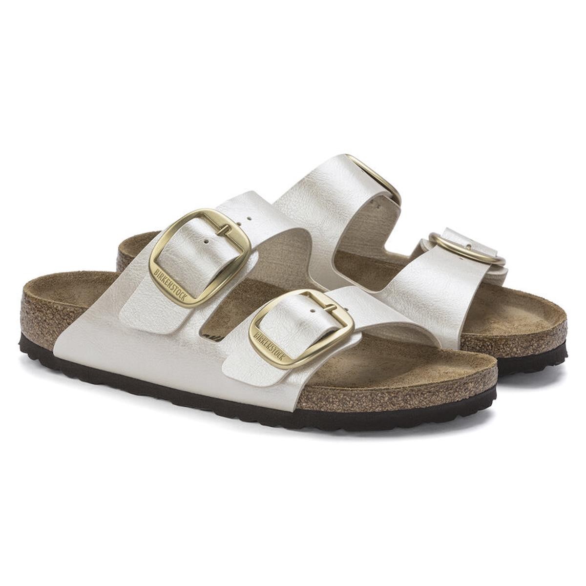 Kadın Terlik 1020021 Arizona Birkenstock BIG GRACEFUL Pearl  White