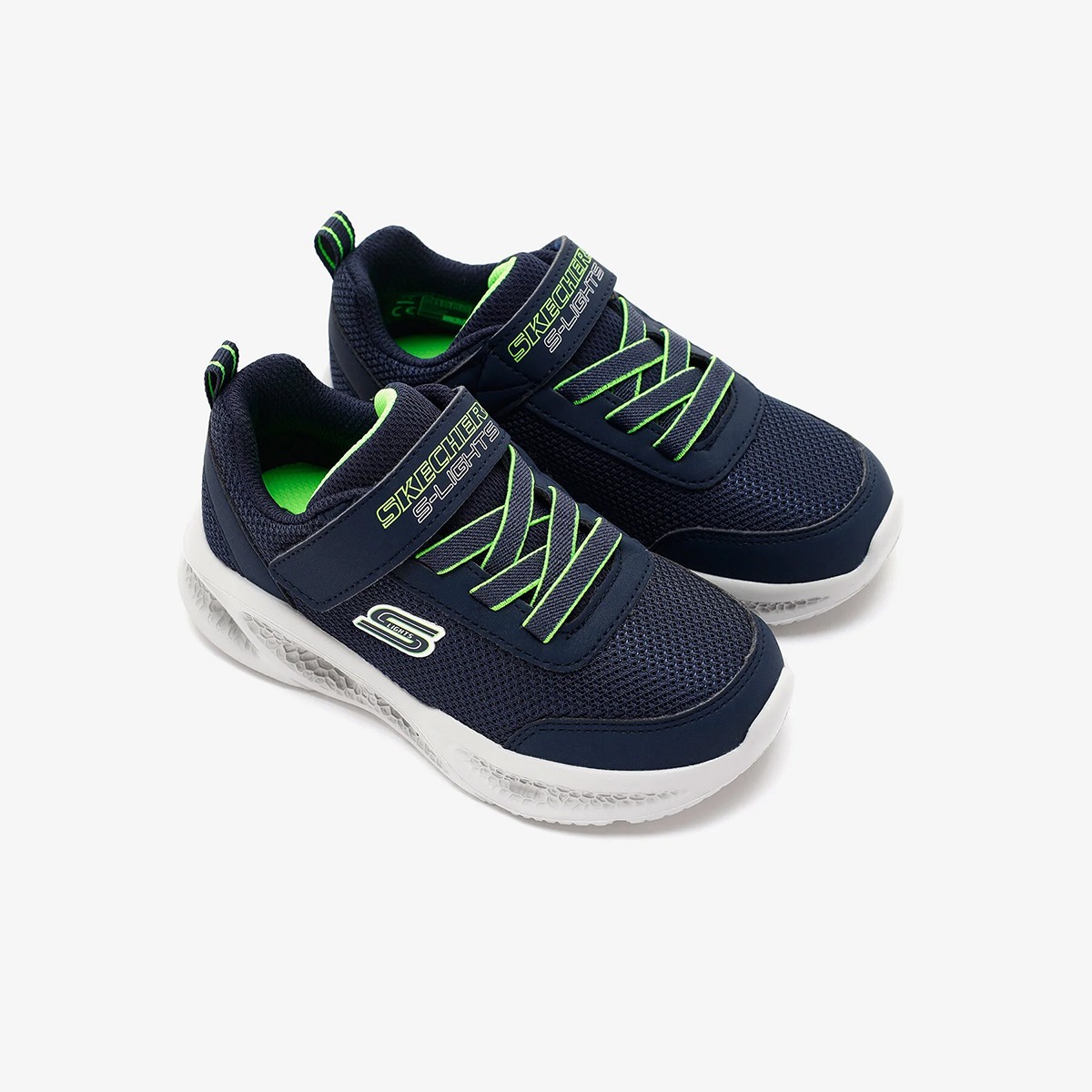 401675N NVLM Skechers SKECHERS METEOR-LIGHTS Navy/Light Green