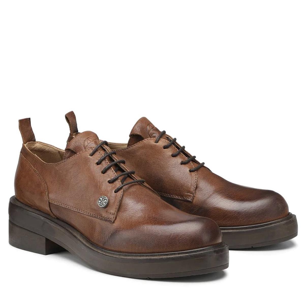 Kadın Oxford ( Klasik) OXW001100000 OXS VEGA DERBY 0011 LOW D LEATHER BROWN