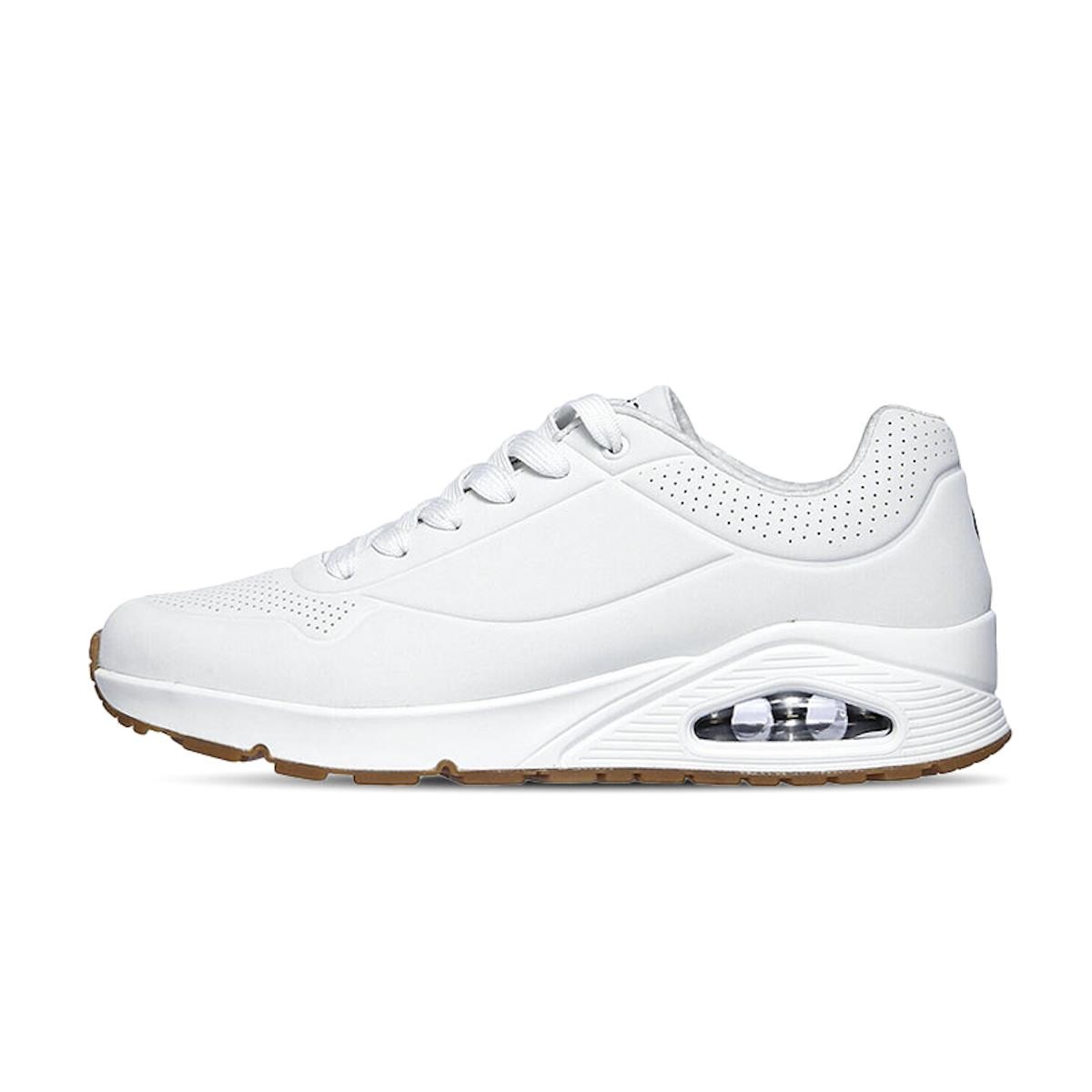 Erkek Sneaker ( Günlük) 52458 WHT Skechers UNO-STAND ON AIR White