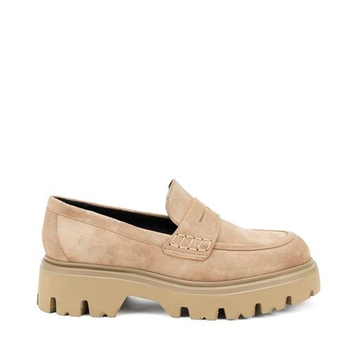 Kadın Oxford ( Klasik) 85A1 Frau SOFTY Chunky Mocassin Honey