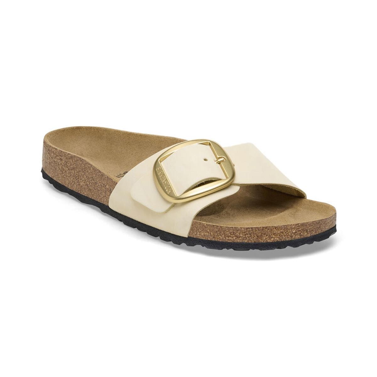 Kadın Terlik 1026604 Birkenstock MADRID BIG BUCKLE NU ECRU