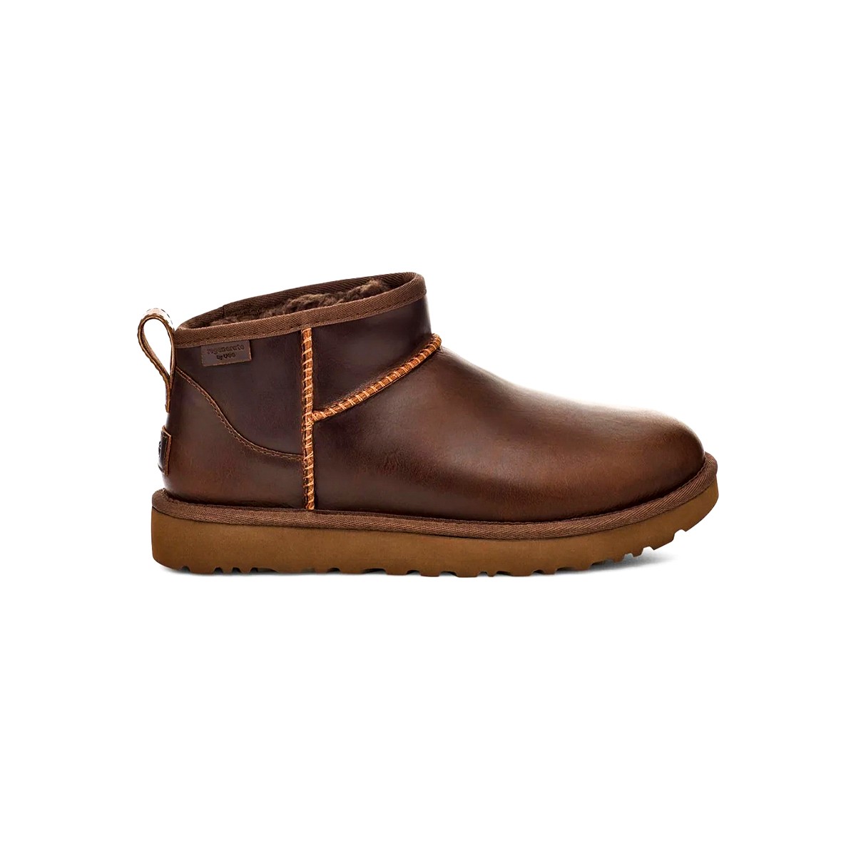 1163490 UGG W CLASSIC ULTRA MINI LTHR REGEN Ironwood