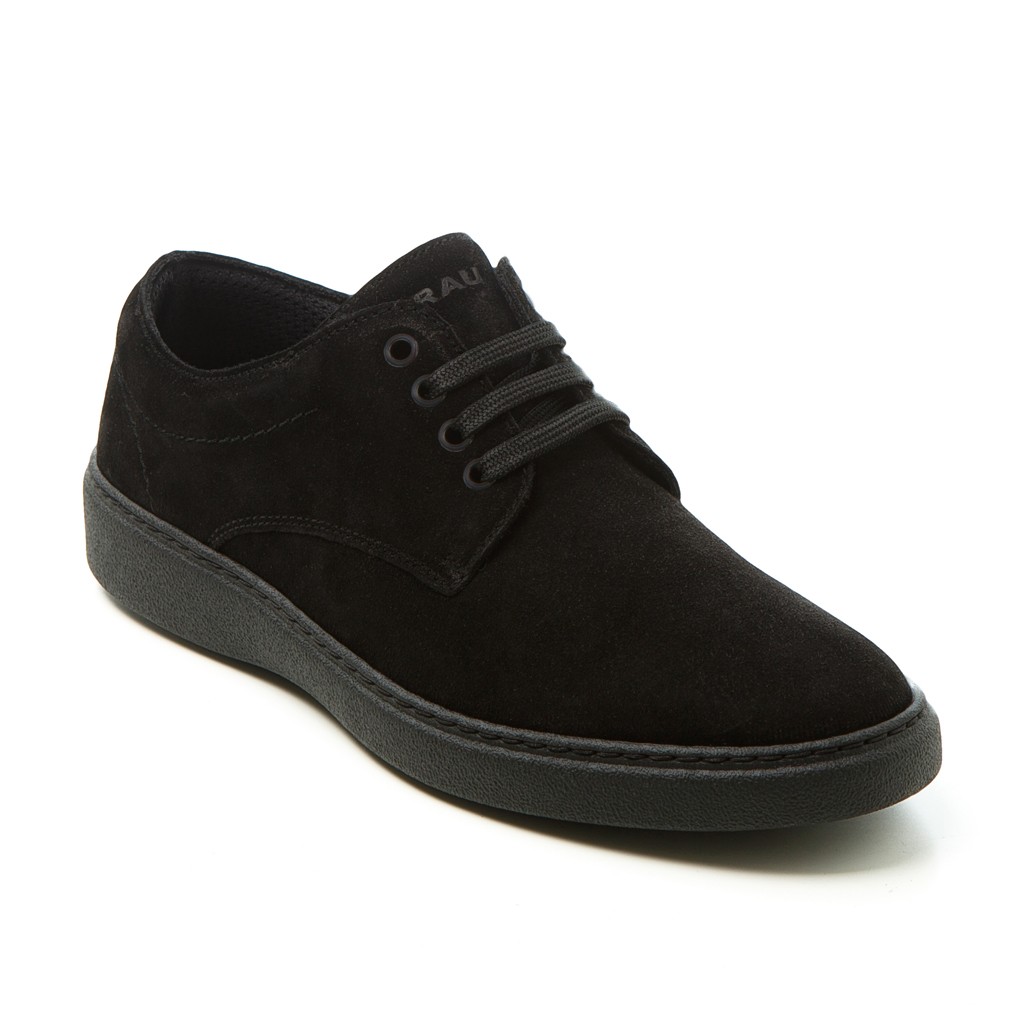 19A4 Frau  WAXY Laced Shoes Nero