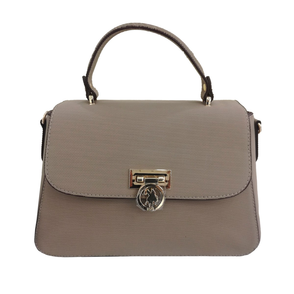 US24717  U.S. POLO ASSN. USPA LADIES BAG 04448 Gravel(Çakıl)