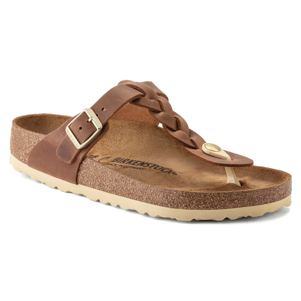 1021355 Birkenstock GIZEH LEOI BRAIDED Cognsc