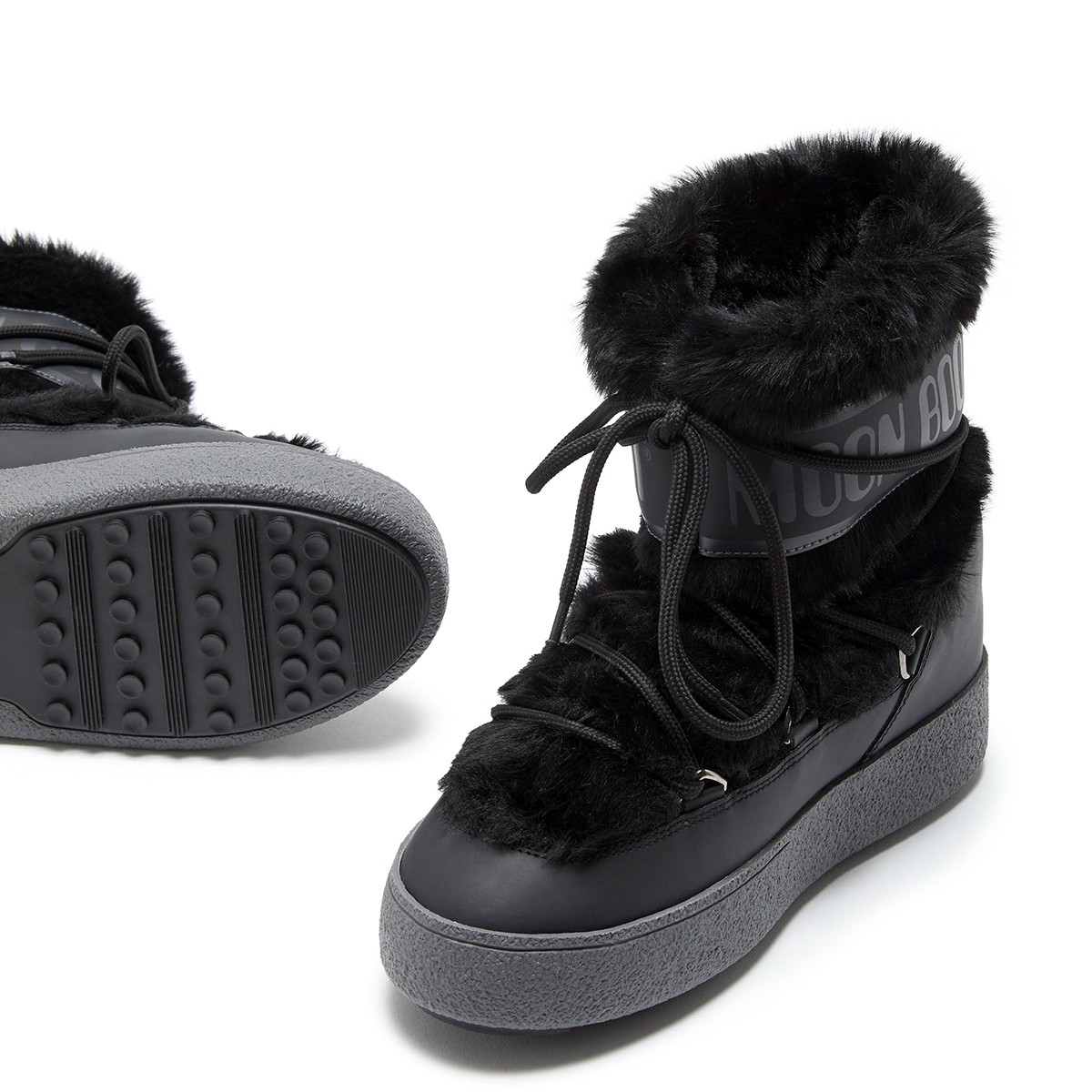 80D2450130-N001 Moon Boot Ltrack Faux Fur Black