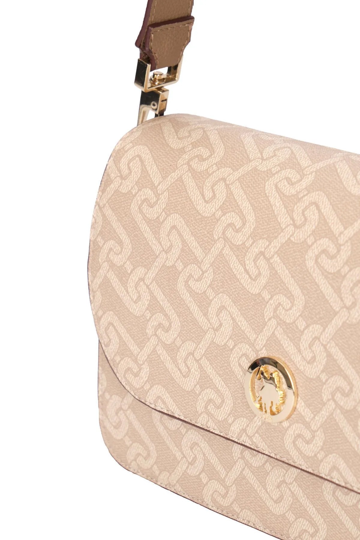 US24525 U.S. POLO ASSN. USPA LADIES BAG BEIGE