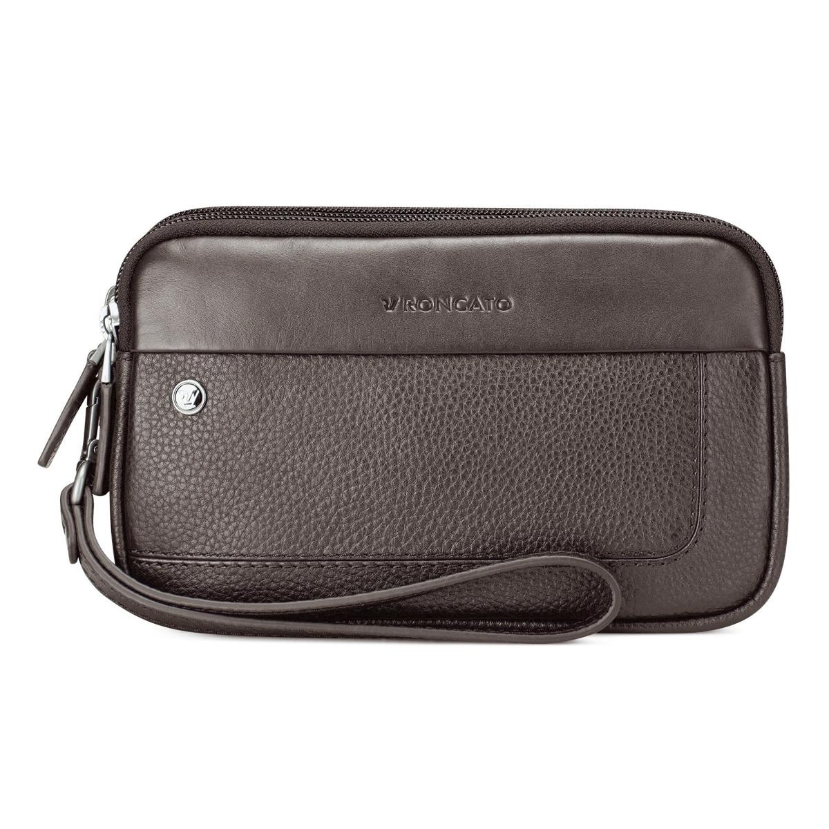 Erkek El Çantası 41242344 Roncato POCHETTE 3 COMP. ALASKA MOGANO