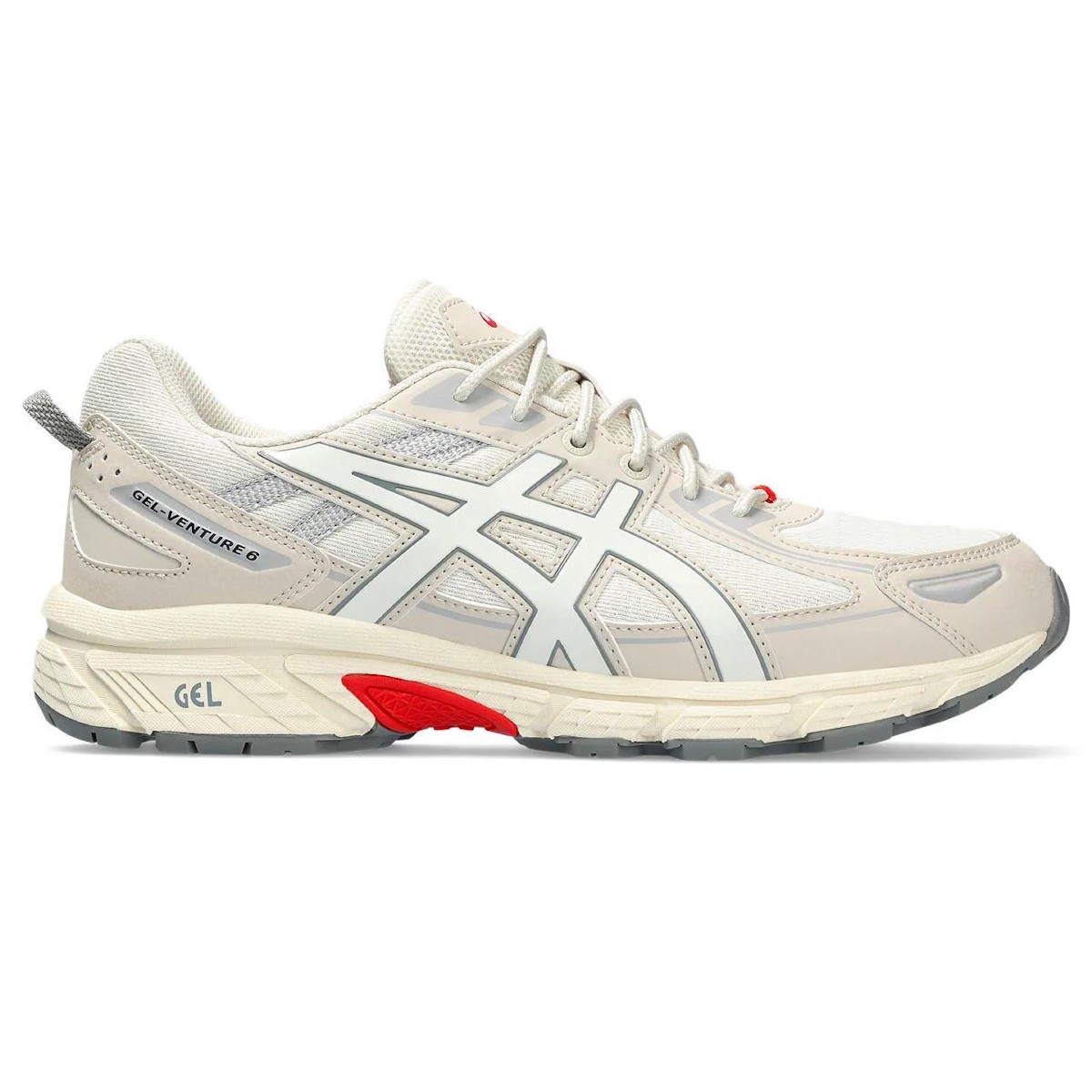 Erkek Spor 1203A297-101 ASICS GEL-VENTURE 6 White-Pure Silver