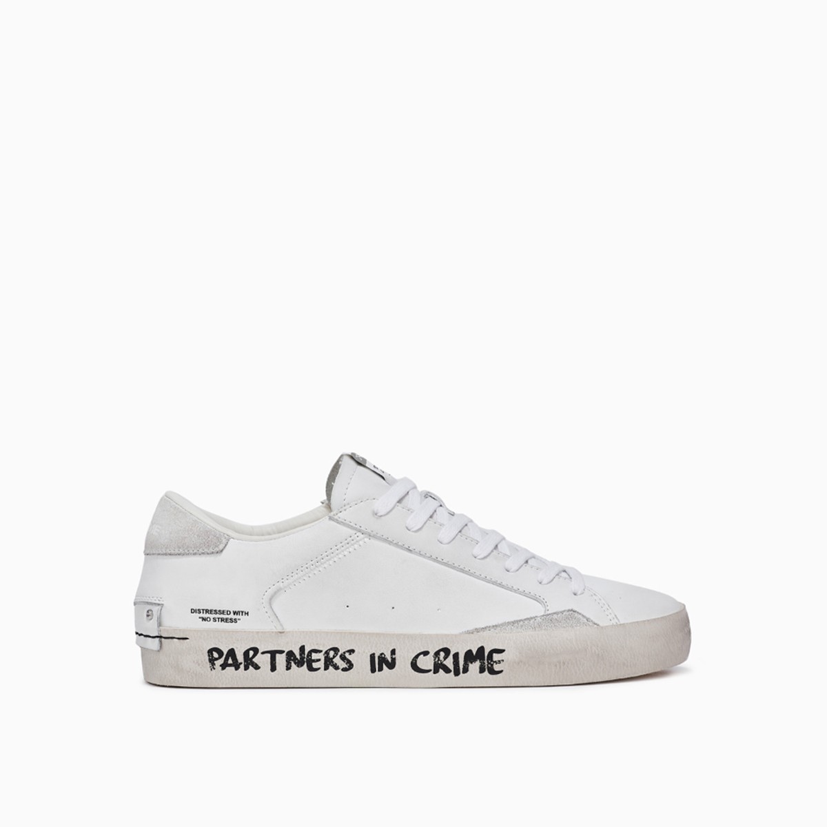 16017PP5.10 Crime London DISTRESSED C08K White