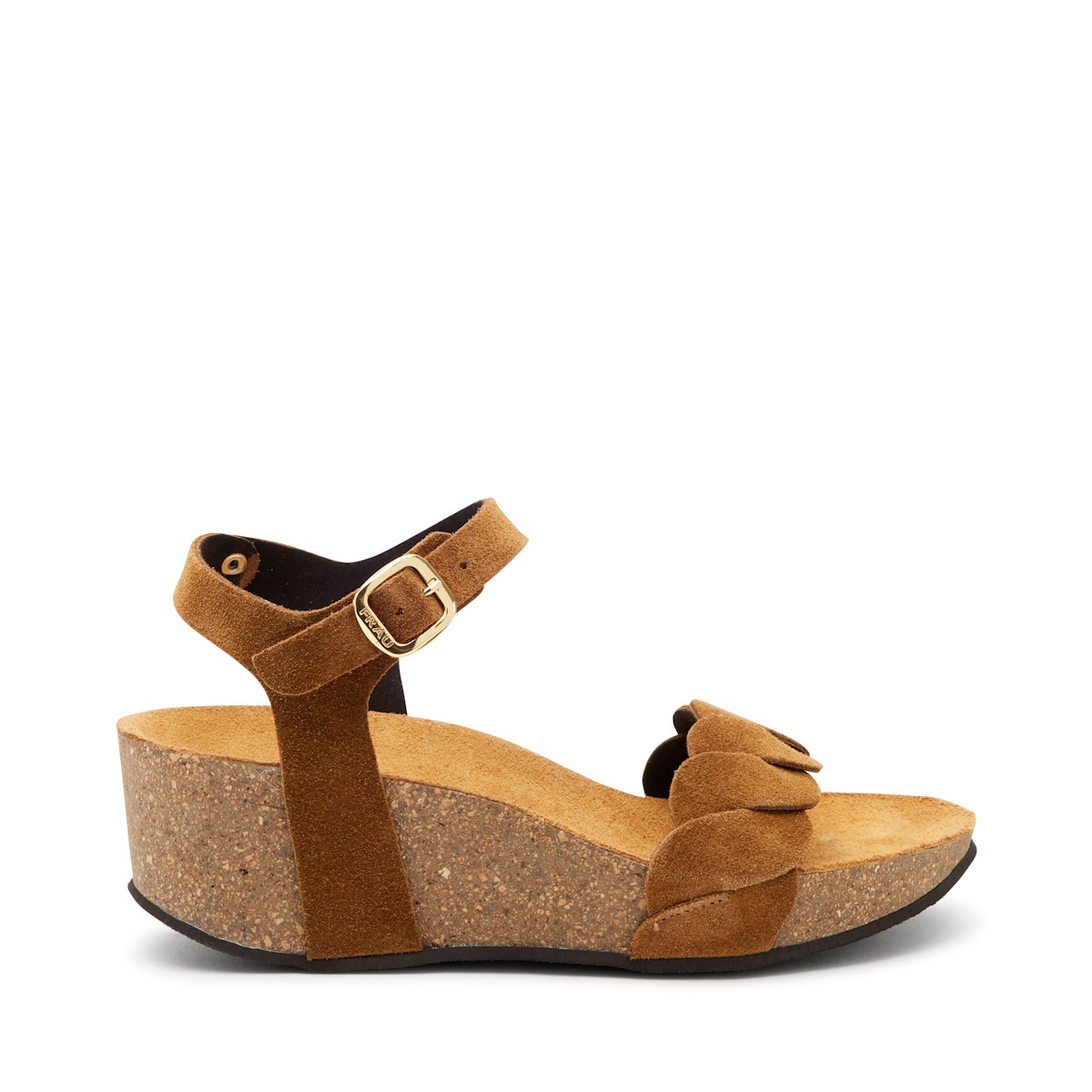 Kadın Sandalet 59D3 Frau SUEDE-S Leather Sigaro