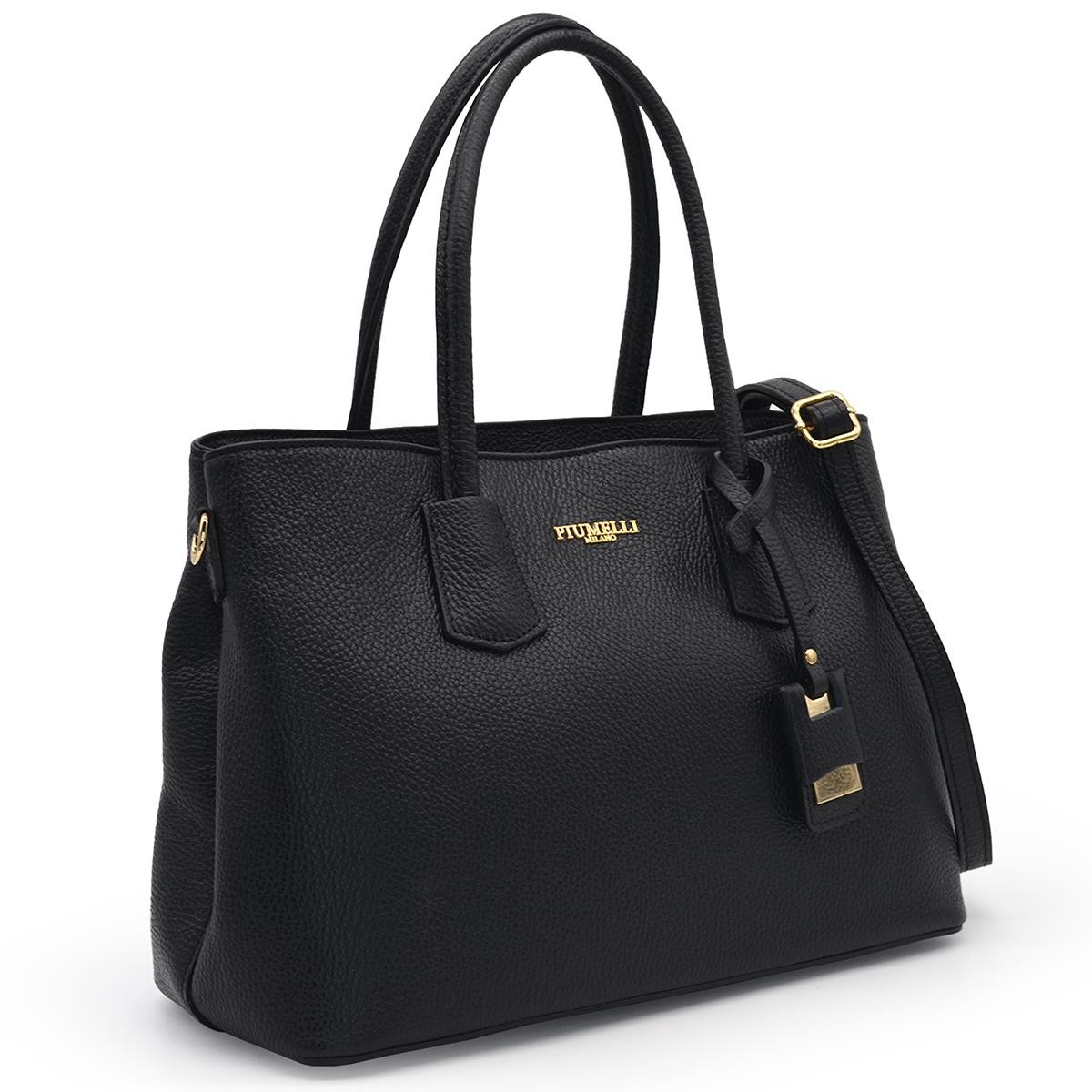 Kadın Omuz Çantası MONIC Piumelli Milano Bag  D28 Black