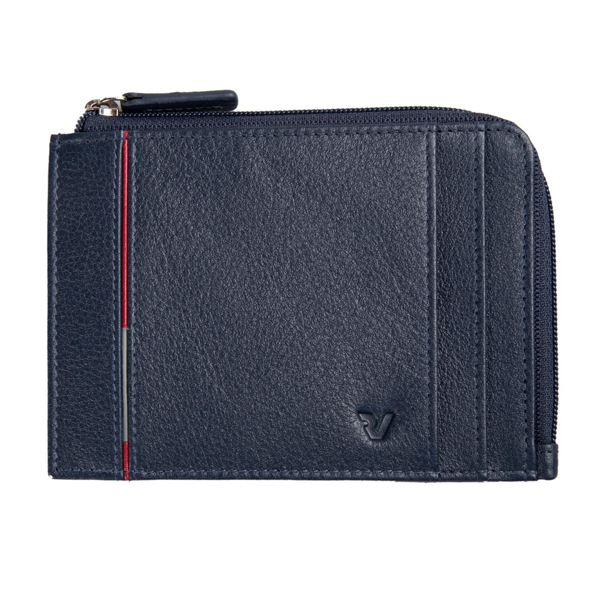 41263823 Roncato Boston Credit Card Holder With Zipper Navy Blue