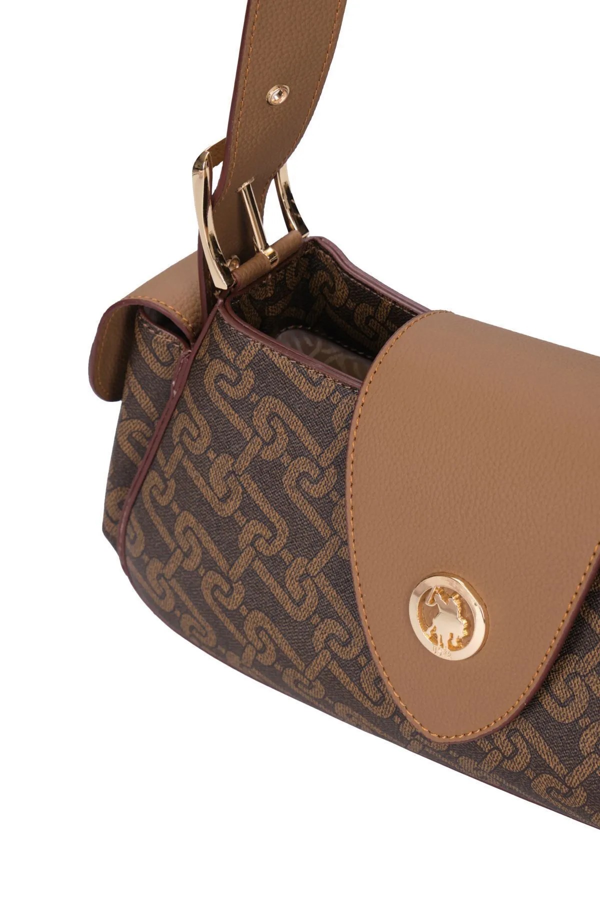 US24521 U.S. POLO ASSN. USPA LADIES BAG BROWN