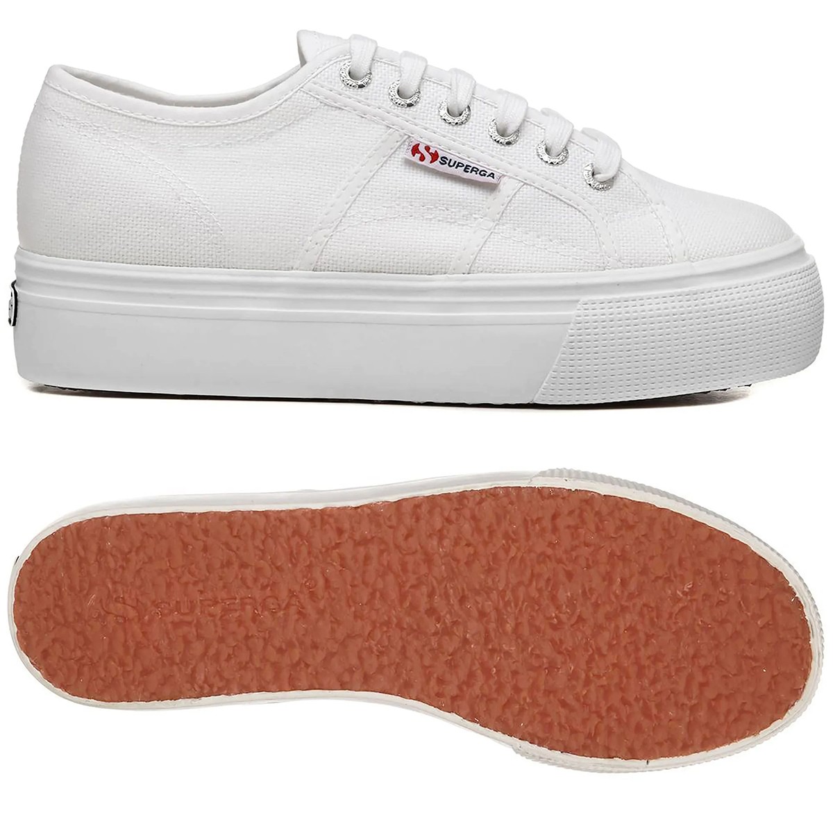 S9111LW Superga 2790 PLATFORM White-901-SP