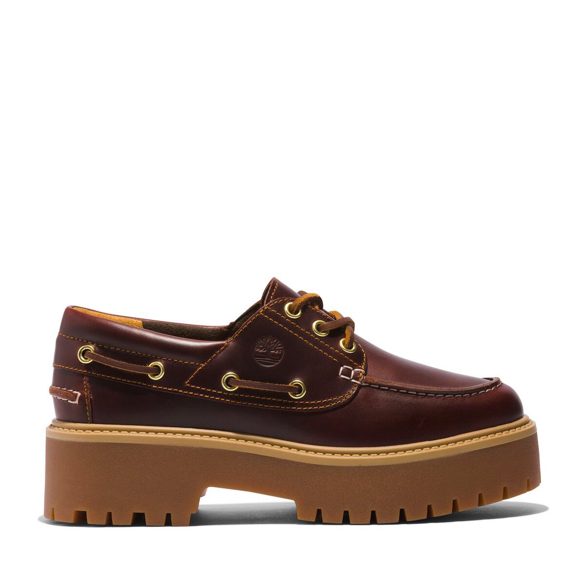 TB 0A2QDMD571 Timberland STONE STREET BOAT SHOE Rootbeer - Rootbeer