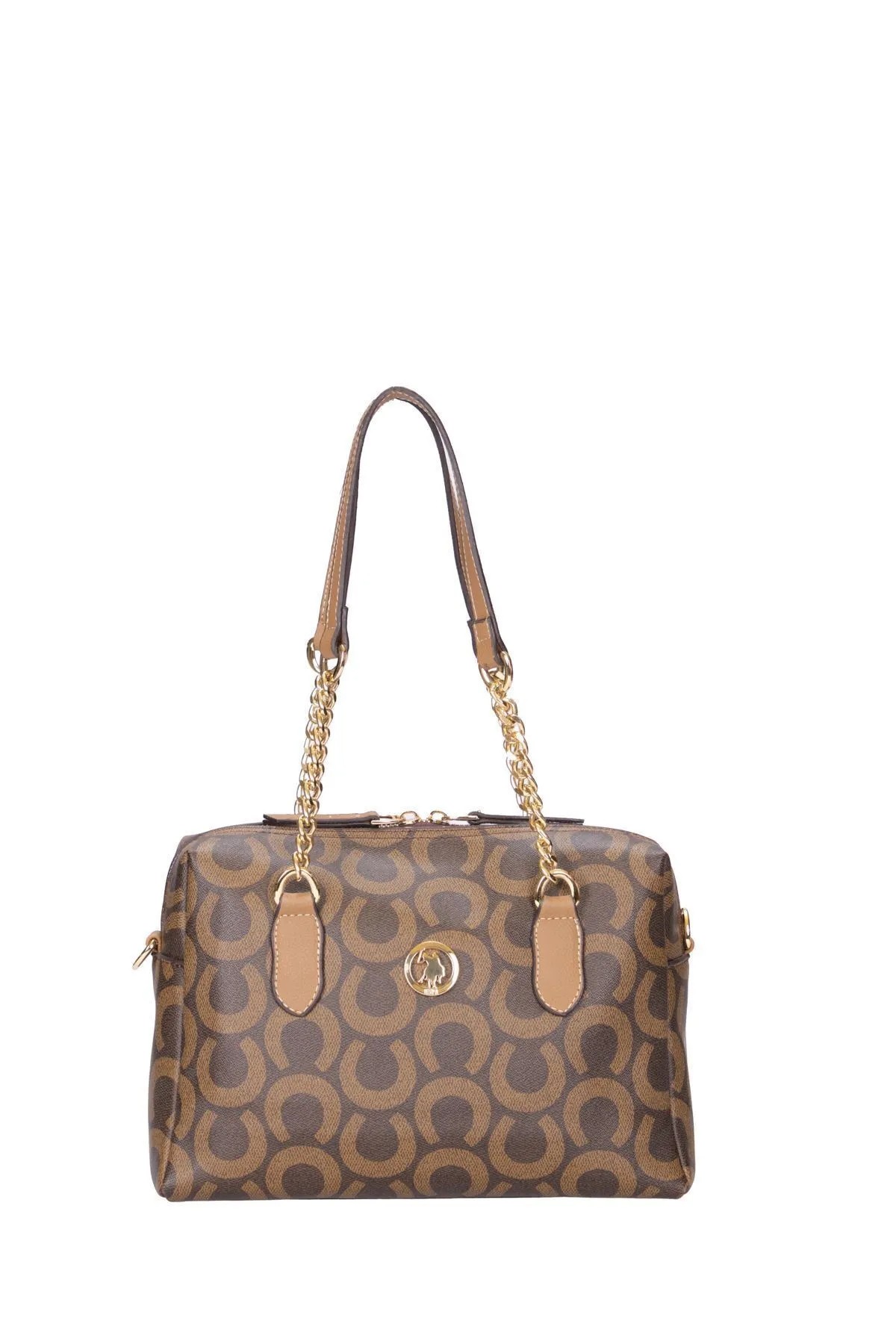 US24597 U.S. POLO ASSN. USPA LADIES BAG BROWN