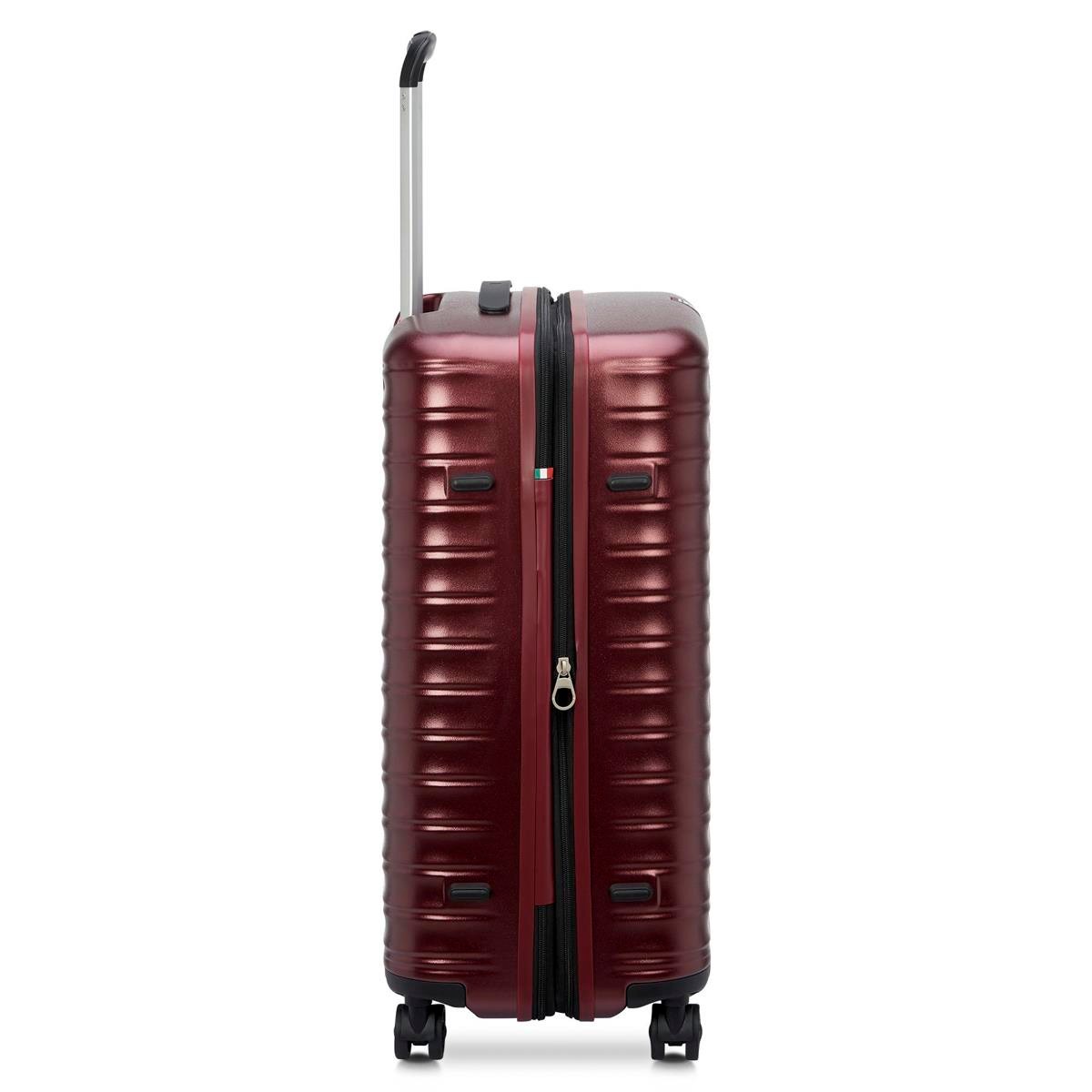 Unisex Valiz 41972389 Roncato Trolley Cabına 55 Cm 4R Wave Rosso Scuro