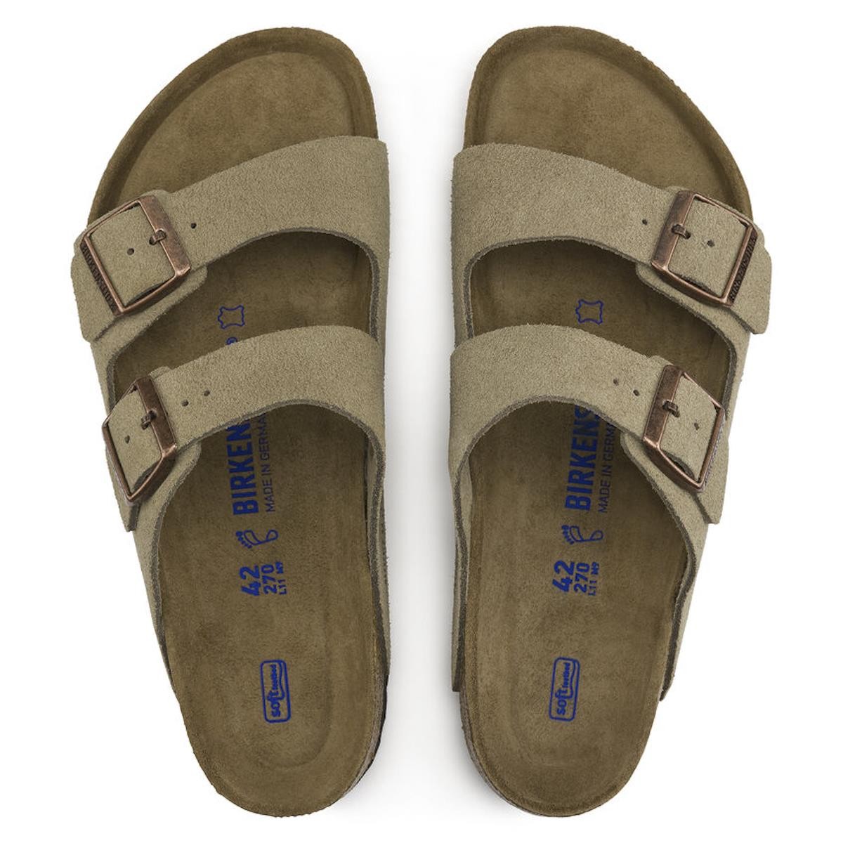 Erkek Terlik 951303 Arizona Birkenstock SFB VL Soft Taupe