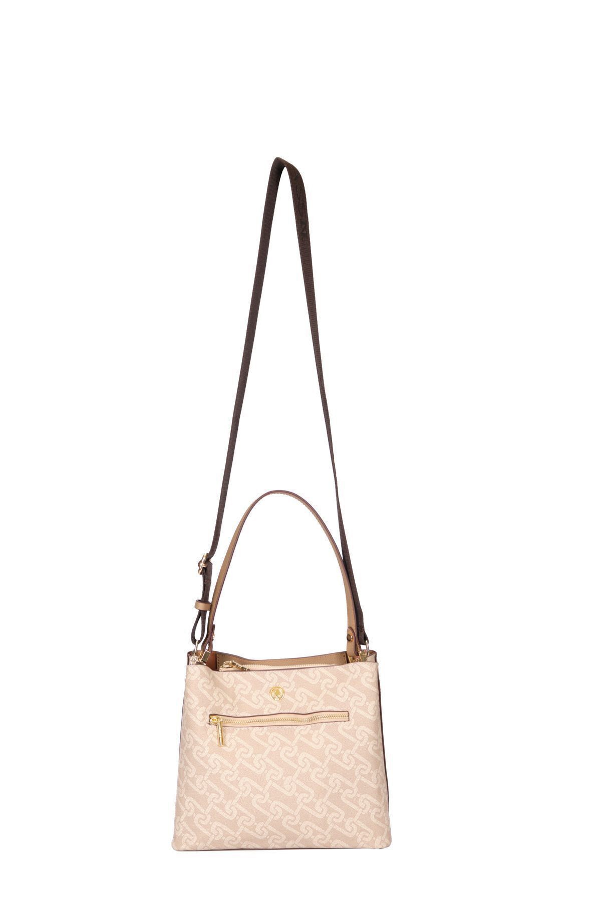 US24529 U.S. POLO ASSN. USPA LADIES BAG BEIGE