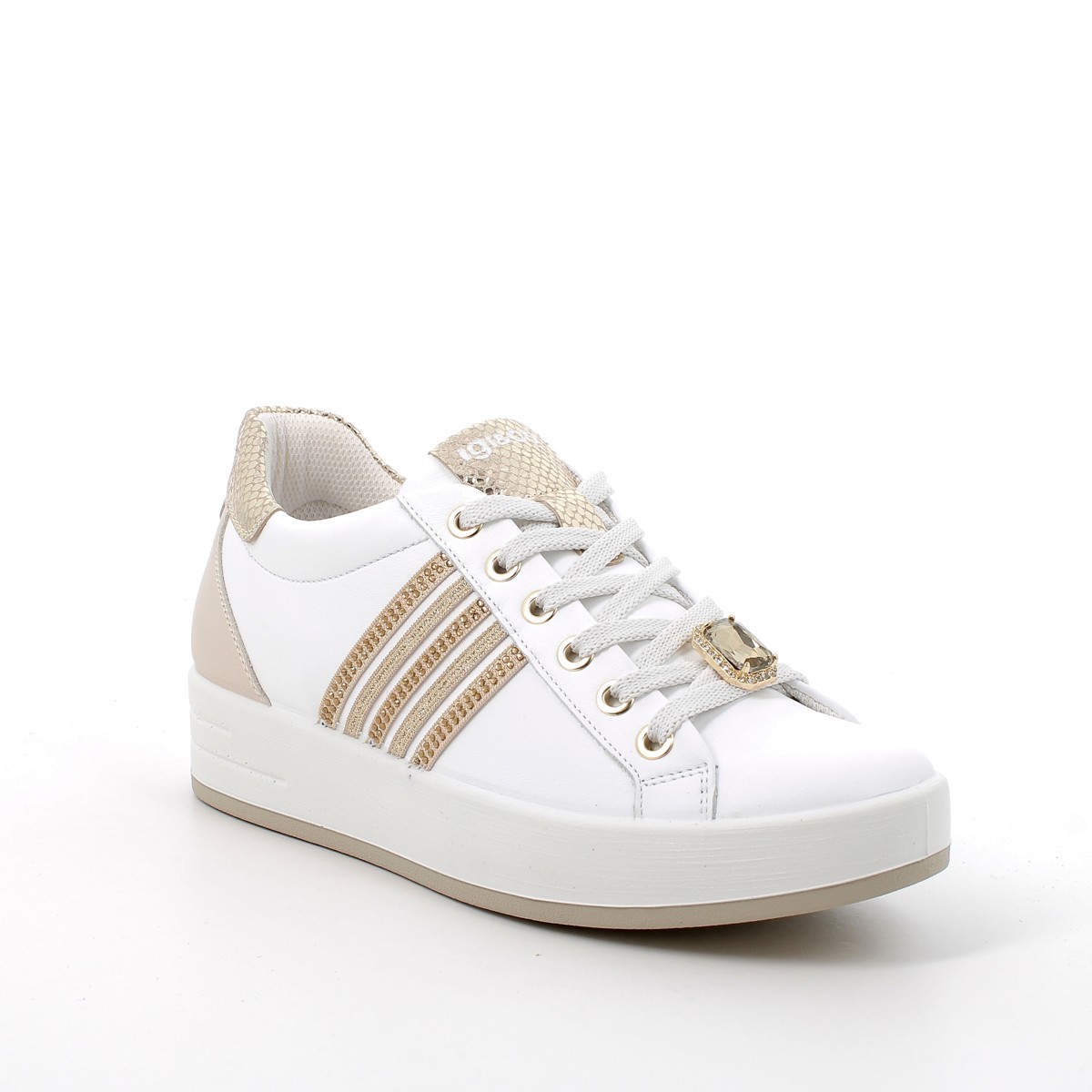 Kadın Sneaker ( Günlük) 5657211 DAL56572 IGI&Co NAPPA SOFT BIANCO-NATURALE