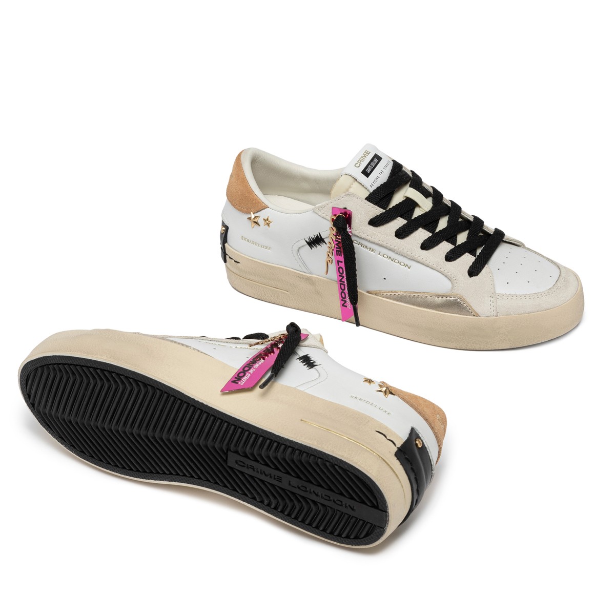 Kadın Sneaker ( Günlük) 21100AA7.10 Crime London SK8 DELUXE White