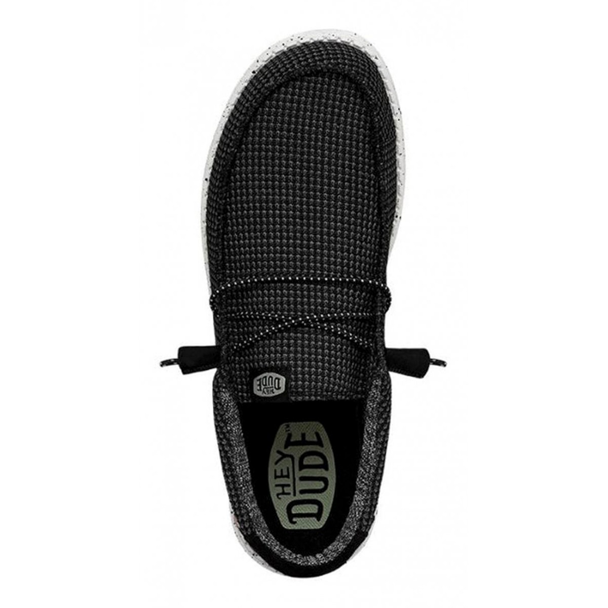 Erkek Sneaker ( Günlük) HD.40403  Hey Dude Wally Sport Mesh 66 Black-White