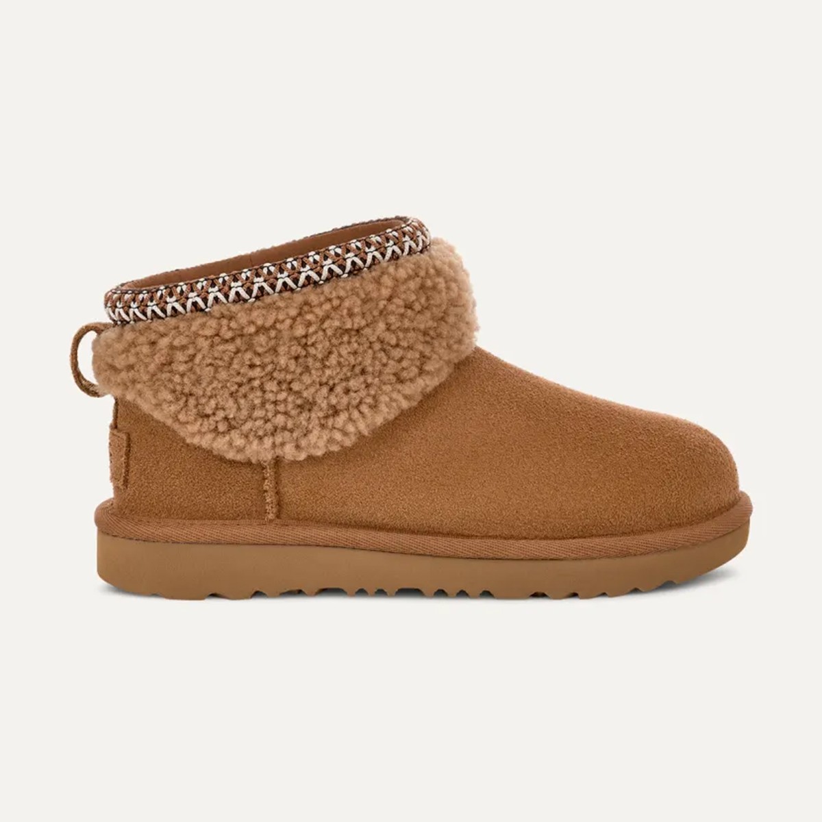 1157730K UGG K CLASSIC ULTRA MINI MAXI CURLY CHESTNUT (TABA) - CHESTNUT