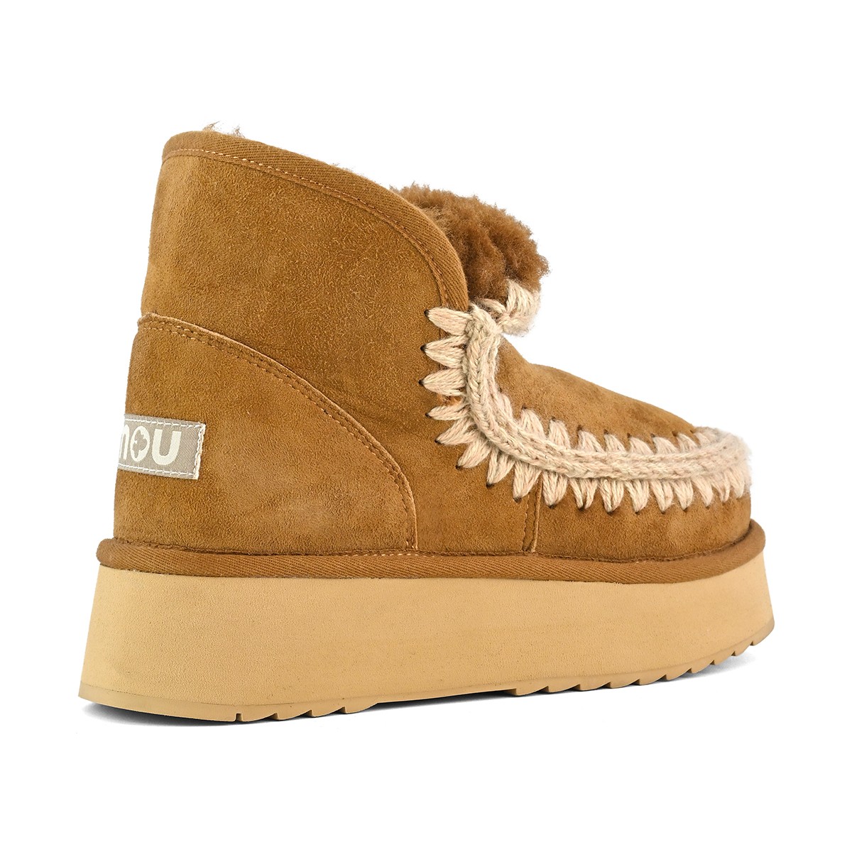 MU.FW681000A COG  Mou Mini Eskimo Platform Boot Cognac